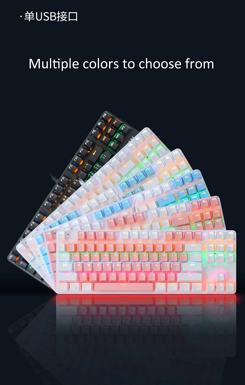 RGBバックライト メカニカルキーボード ディスプレイ,rgb,バックライト,シール構造,ゲームホットスワップ